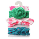 3Pcs/set Baby Headband Floral Solid Color Dot Printed Pink Bows Newborn Baby Girl Headband Hair Accessories Girls Turban