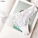 Women Sexy Lace Panties G String Transparent Underwear Hollow Out Panties Mesh Thongs Sex Low Waist Seamless Briefs Lingerie