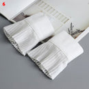 New Fake sleeves autumn winter wild sweater decorative sleeves pleated wrist Pleated organ fake sleeves universal fake cuff