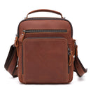 JOYIR New Genuine Leather Men Vintage Handbags Small Flap Men&