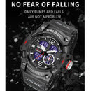 Military Watch Quartz Wristwatches Sport 50M Waterproof Alarm Clock Light Analog Digital Male Clocks 8007 Mens Watches Digital
