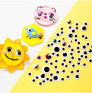 100pcs/200pcs Self-adhesive Googly Wiggle Eyes for DIY Scrapbooking Crafts Projects DIY Dolls Accessories Eyes Handmade Toys GYH