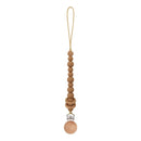 Baby Pacifier Clips Silicone Beads Wooden Ring Pacifier Chain Infant Nipple Appease Soother Chain Clips Dummy Holder Nipple Clip