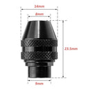 3Pcs Multi Quick Change Keyless Chuck Universal Chuck Replacement For Dremel 4486 Rotary Tools 3000 4000 7700 8200