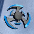Anime Game Weapon Fidget Spinner Colorful Metal Zinc Alloy Ninja Shuriken Darts Hand Spinner Smooth Electroplate Fidget Gryo Toy