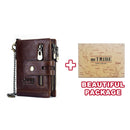 Genuine Leathe Men Wallet RFID Luxury Desig Bifold Short Wallets Male Hasp Vintage Purse Coin Pouch Multi-functional Card Pocket