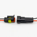10pcs/lot 2 Pin Way Waterproof Electrical Connector Adapter Plug W/Wire AWG for Car Vehicle Motorcycles