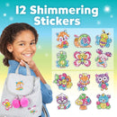 Kids Big Gem Diamond Painting Kit Create 12 Stickers DIY Arts Crafts Girls Boys Magical 5D Diamond Painting by Numbers Toys Gift