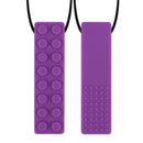 1Pc Sensory Chew Necklace Brick Chewy Kids Silicone Biting Pencil Topper Teether Toy, Silicone teether for children with autism
