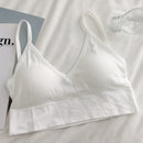 Women Sexy Crop Tops Bra Tube Top Female Streetwear Sleeveless Seamless Sports Bra Crop Camis Top Tee Bandeau Top Basic Tank