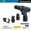 New Style 21V 16.8V 12V Electric Cordless Screwdriver 3 Functions Wireless Impact Drill Mini Lithium Battery Charging Hand Drill