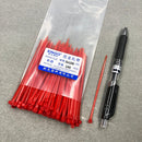 100pcs/bag 8 Color 2.5mmx100mm 2.5mm*100mm Self-Locking Nylon Wire Cable Zip Ties Cable Ties White Black Organiser Fasten Cable
