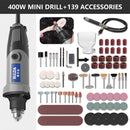 HILDA Electric Drill Mini Engraver Rotary Tool 400W Mini Drill 6 Position Rotary Tools Mini Grinding Machine