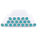 20Pcs Reusable Eyebrow Brush Tube Dust-Proof Eyelash Brush Tube Replaceable Makeup Brushes Mascara with New Eyelash Resin Drill