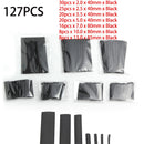 127/164/328/530pcs Heat Shrink Tube Kit Shrinking Assorted Polyolefin Insulation Sleeving Heat Shrink Tubing Wire Cable 2:1