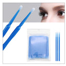 100PCS Disposable Cotton Swab Eyelash Brushes Individual Eyelashes Microbrush Lash Removing Lash Extension Accessories