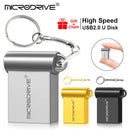 New Super Mini metal usb flash drive 16/32 GB Tiny Pendrive Memory Stick 64gb 128gb Storage Device WaterProof u disk