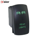 1PC 24V 20A Car Boat Rocker Switch 12V Waterproof Lighted Rocker Toggle Switch ON Off 5 Pin For Marine ATV RZR RV Auto Truck