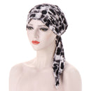 2021 New Elastic Fashion Turban Hat Solid Color Women Warm Winter Headscarf Bonnet Inner Hijabs Cap Muslim Hijab femme Wrap Head