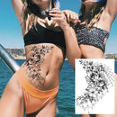 Realistic Sexy Peony Tattoos Temporary Women Adult Flower Arm Tattoos Sticker Waterproof Fake Floral Bloosom Body Leg Art Tatoos
