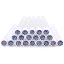 20pc Reusable Eyebrow Brush Tube Leopard Serpentine Diamond Flask Mascara Wand Dust-proof Eyelash Extension Supplies Makeup Tool