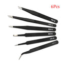 Tweezers For Soldering Professional Eyebrow Tweezers Set Eyelashes Tongs Extension Stickers Soldering Antistatic Repair Tools