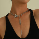 Gothic Butterfly Pendant Necklace for Women Choker Aesthetic Grunge Chain accessories IGIRL Indie Collar Jewelry Friends Gift