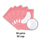 50Pairs Eyelash Pad Gel Patch Grafting Eyelashes Under Eye Patches For Eyelash Extension Paper Sticker Application Make Up Tools