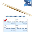 NAGARAKU Eyelash Extension Tweezers Makeup Stainless Steel Non-magnetic Pincet Volume Eyelash Tweezers 3D accurate