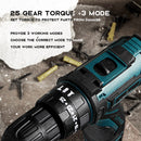 16.8V Wireless Impact Electric Cordless Screwdriver Power Tool 36NM Torque New Electric Drill Drilling Machine Mini Hand Drill