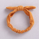 Baby Elastic Hair Bands Girl Headband Cotton Linen Kids Headwear Knot Hair Accessories Toddler Rabbit Ear Turban Playa Ties Soft