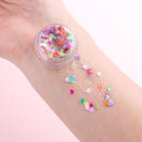 1Pcs Glitter Glam Eye Sparkly Glitter Hair Shimmer Gel Flash Heart Loose Sequins Glitter Eyeshadow Party Face Body Decoration
