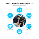 ELM327 Bluetooth-compatible V1.5 PIC18F25K80 ATAL & ATPPS 4mHz Crystal Wifi ELM327 for Android/IOS/PC Torque OBDII Code Reader