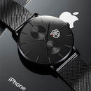 reloj hombre 2022 Mens Fashion Ultra-thin Watches Men Business Casual Stainless Steel Mesh Belt Quartz Watch relogio masculino