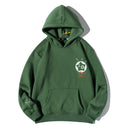 Graffiti Letter Foam Plus Velvet Sweatshirts Men and Women Harajuku Oversized Fleece Hoodie Hip Hop Stranger Things Hooded Hoody