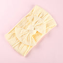 1Pcs Newborn Baby Headband For Girls Elastic Knit Children Turban Baby Bows Soft Nylon Kids Headwear Hair Accessories 32 Colors