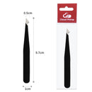 Hair Removal Tweezers Stainless Steel Eyebrow Tweezers Pink Slanted Black Tip Point Face Harmless Makeup Beauty Tool Black/Pink