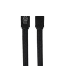 50CM SATA 3.0 III SATA3 7pin Data Cable 6Gb/s SSD Cables HDD Hard Disk Data Cord with Nylon Sleeved Premium Version