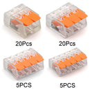(30&50Pieces) Lever Nuts-3 New style compact Splicing Connectors Quick Disconnect Wire Connectors AWG 24-12
