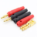 4pcs New 4mm Plugs pure copper Gold Plated Musical Speaker Cable Wire Pin Banana Plug Connectors