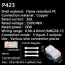 Mini Fast Wire Cable Connectors Universal Compact Conductor Spring Splicing Wiring Connector Push-in Terminal Block P421 F12