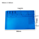 S-160 Silicone Pad Desk Platform 45x30cm for Soldering Station Iron Phone PC Repair Mat Magnetic Heat Insulation No Lead