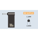 PD 100W Laptop Power Adapter Connector for Asus Dell Lenovo Notebook Dc Plug USB Type-C Female to DC Male Jack Plug Converter