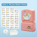 Children's Name Seal Custom Student's Name Stamp Kindergarten Clothes Waterproof Name Sticker Will Not be Washed Off Christmas