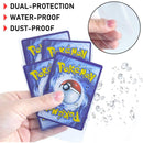 100pcs Transparent Pokemon Card Sleeves Protector Playing Games VMAX Yugioh Pokémon Cards Case Holder Folder Kids Toy Gift