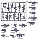 MOC Military SWAT Weapon WW2 Toy Gun Sandbag Cannon Building Blocks Bricks Toys for Children Kids Gifts DIY Toy Military