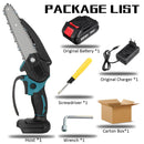 6 Inch 3000W 88VF Mini Electric Chain Saw With 0/1/2PC Battery One-handed Woodworking Cutter Tool For Makita Battery 18V EU Plug