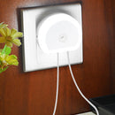 LED Night Lights With Dual USB Port Charger Sensor Light Control Bedroom Wall Lamp Home Emergency Lights EU/US Plug Socket Lamps
