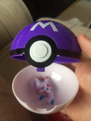 1Pc Pokeball + 1pc Free Random Figures Inside 1:1 Anime Action & Toy Figures Christmas Gift for Children