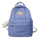 JULYCCINO Multifunction Double Zipper Women Backpack Teenager Girls Laptop Backpack Student Shoulder Bag Korean Style Schoolbag